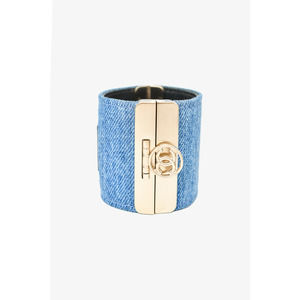 Pre-loved Chanel™ 2017 Blue Denim Cuff